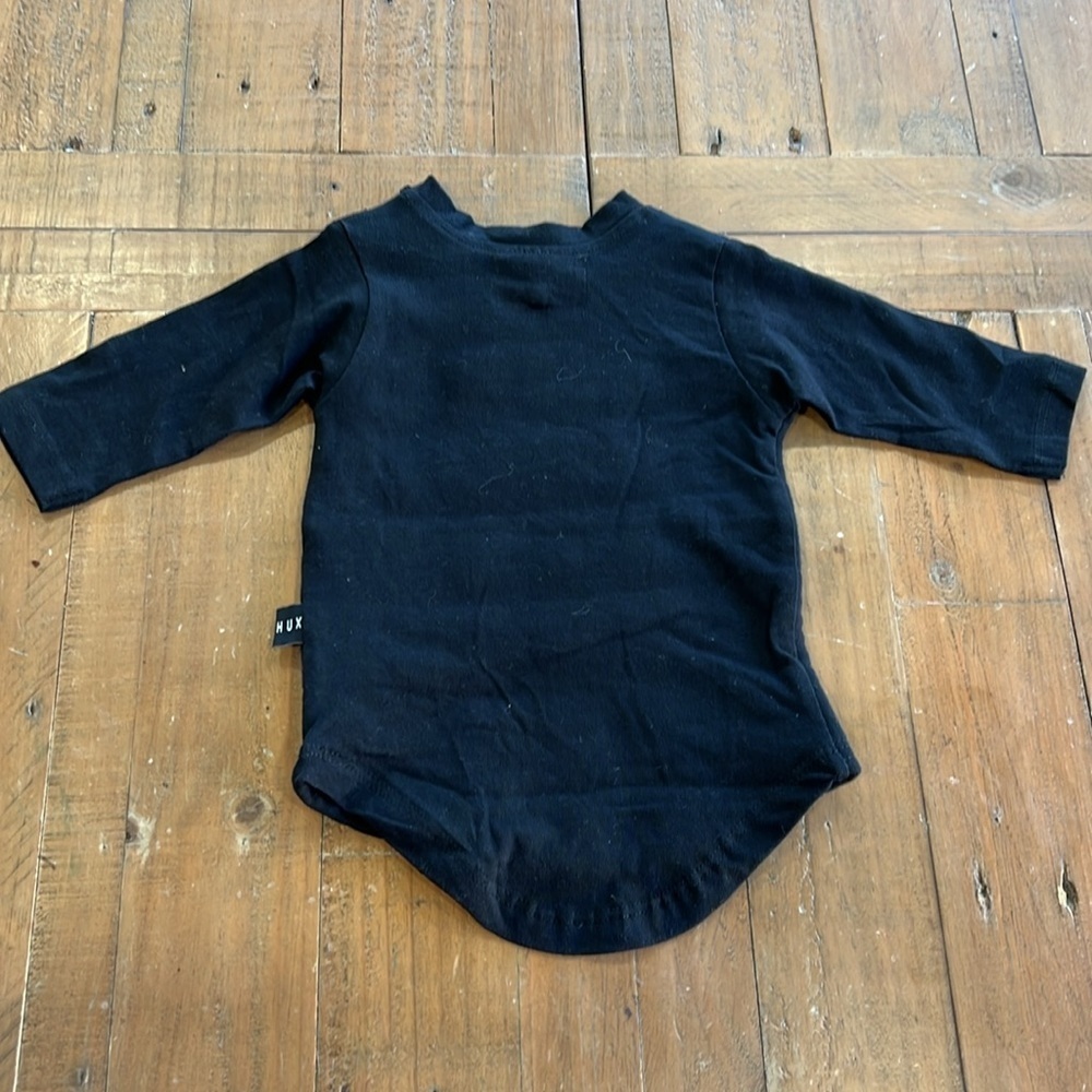 Huxbaby Black Quilted Long Sleeve Top Nwt — image 5 of 5